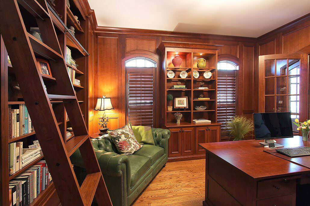 Cabinets for Office and Study by Walker Woodworking