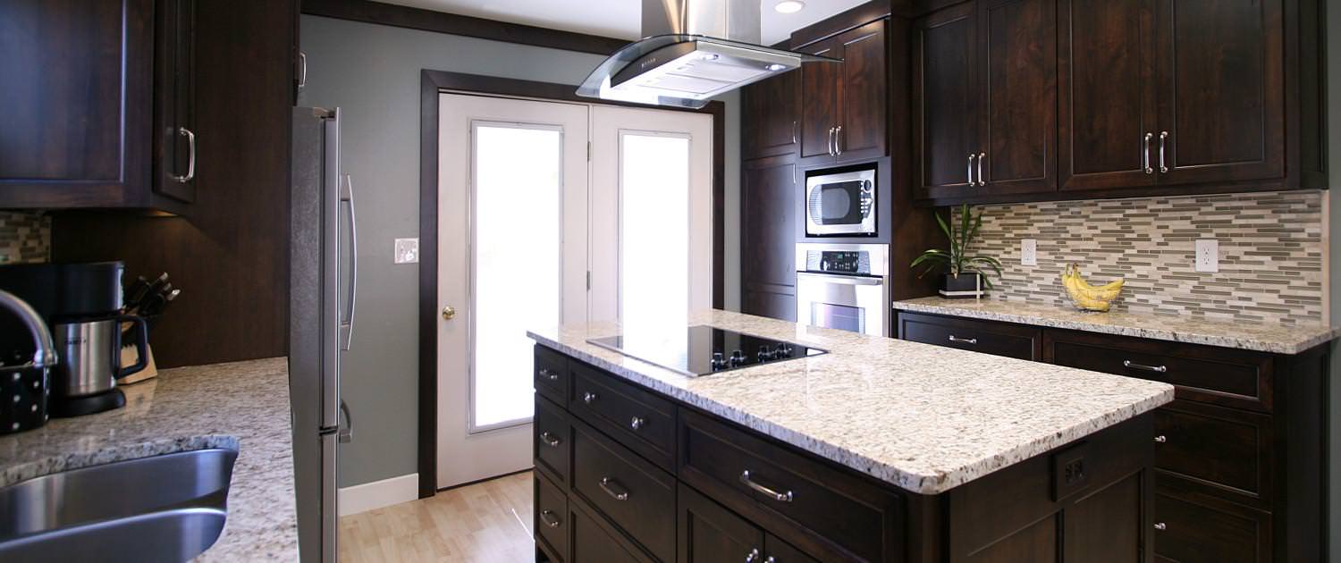granite countertops,stainless hood,contemporary kitchen ideas,hardwood floor