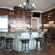 kitchen,island,decorative details,two toned cabinets,traditional,corbels