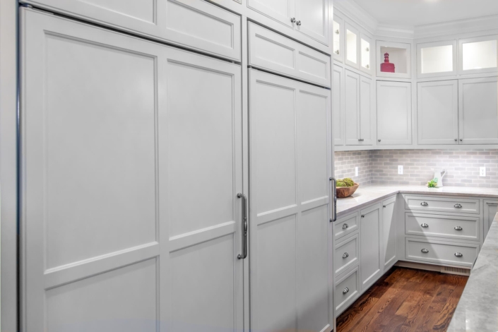 kitchen with panel appliances