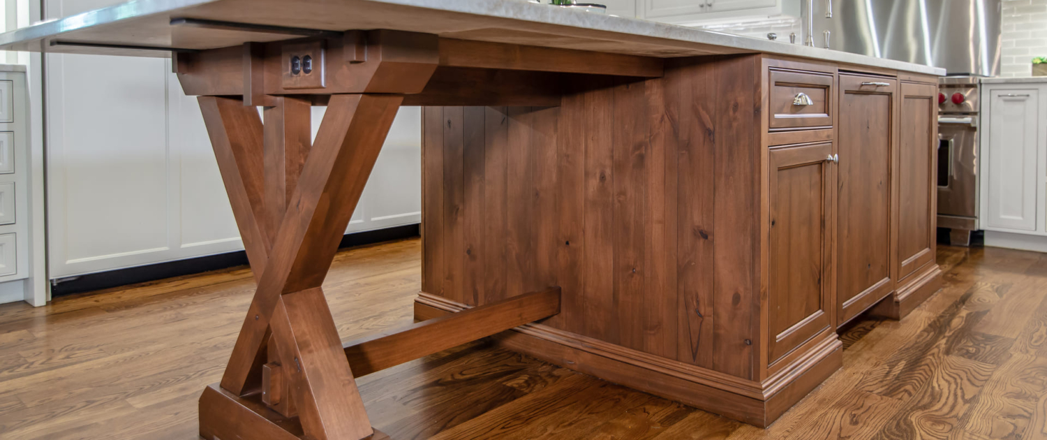 brown island with unique legs