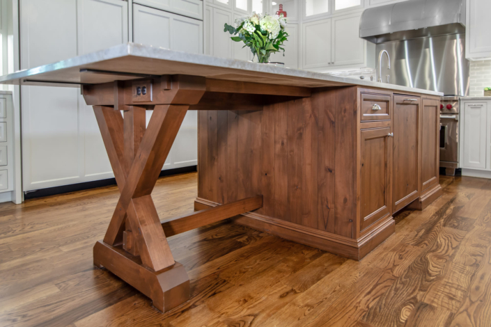 brown island with unique legs