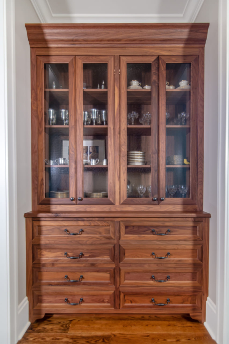 china hutch with glass doors