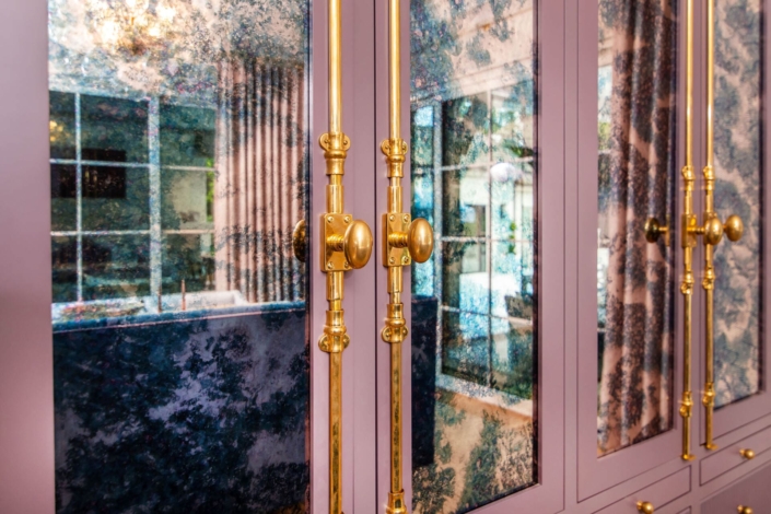 purple and gold hutch