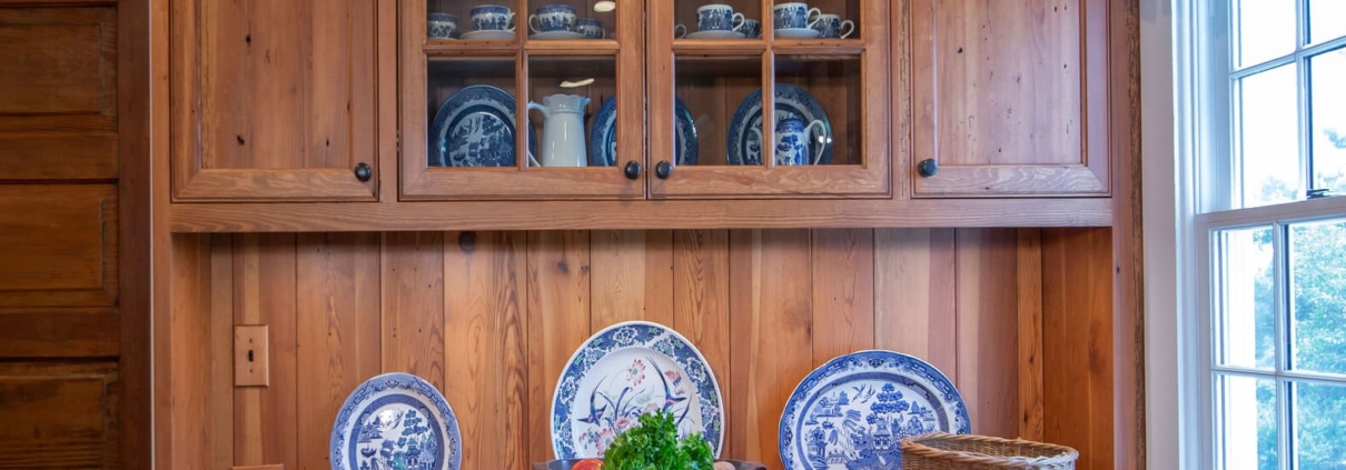 reclaimed wood china hutch