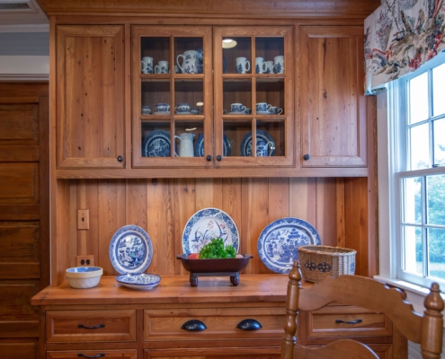 reclaimed wood china hutch