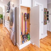 storage cabinet with cleaning supplies