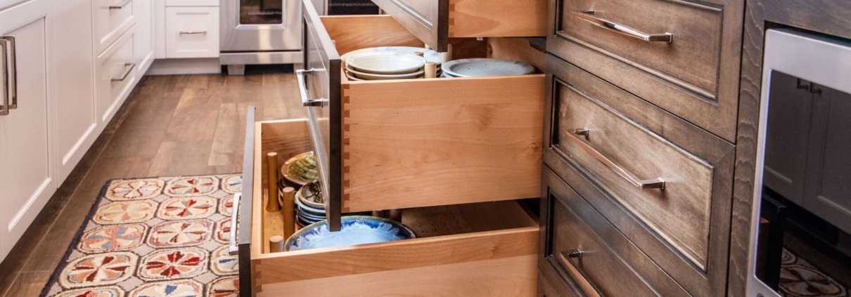 brown kitchen island