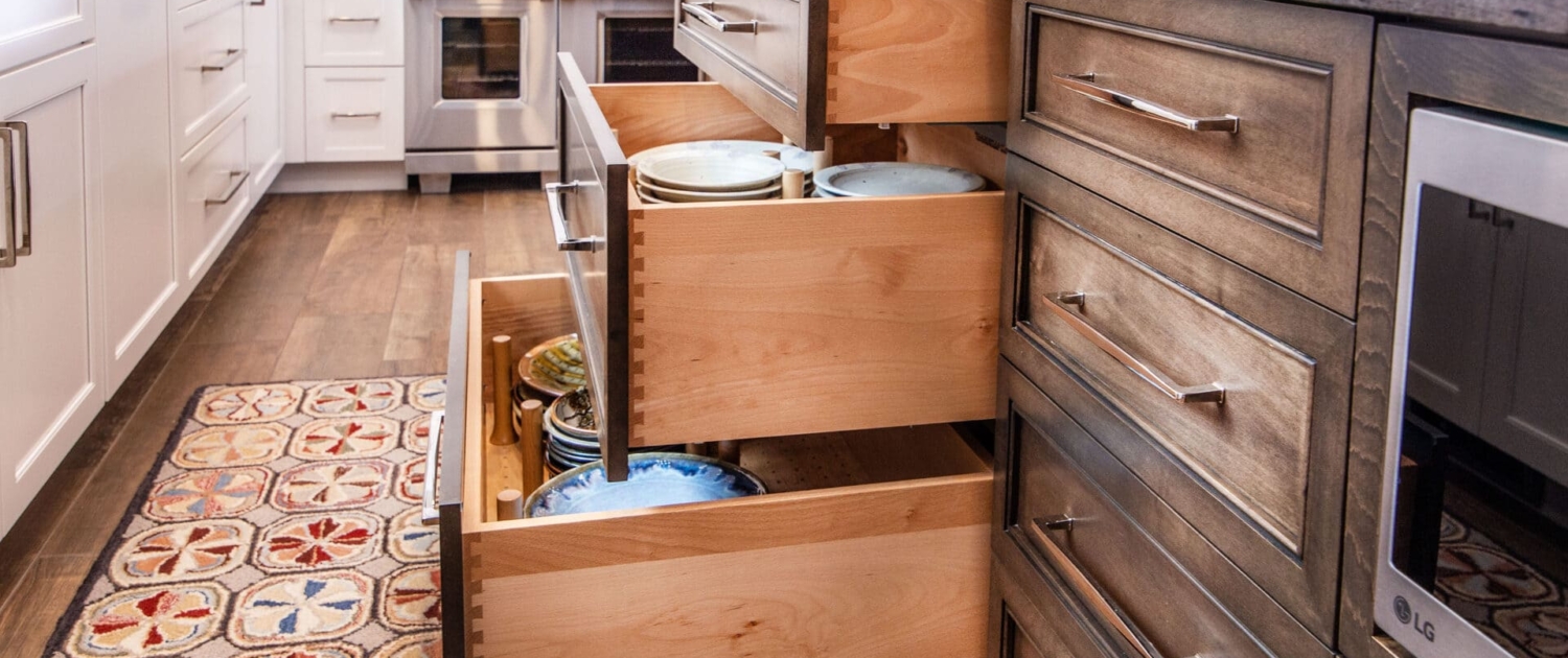 brown kitchen island