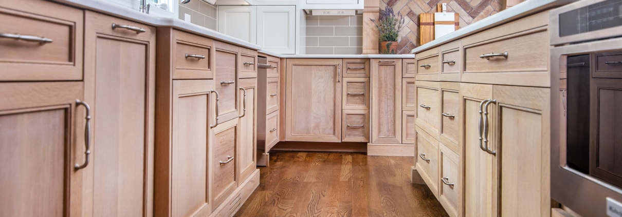 brown kitchen and windows