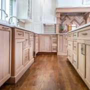 brown kitchen and windows