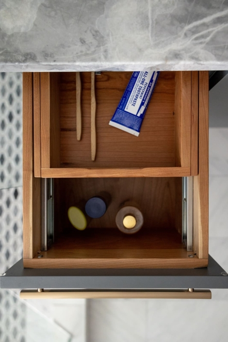 bathroom vanity double drawer