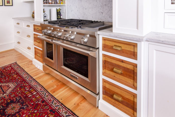 white, grey, and brown kitchen