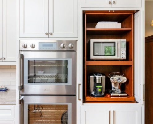 white cabinets and appliances