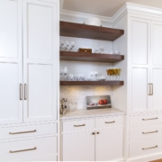 beverage center with lighting