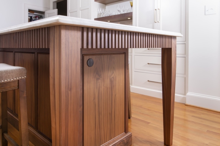 walnut kitchen island