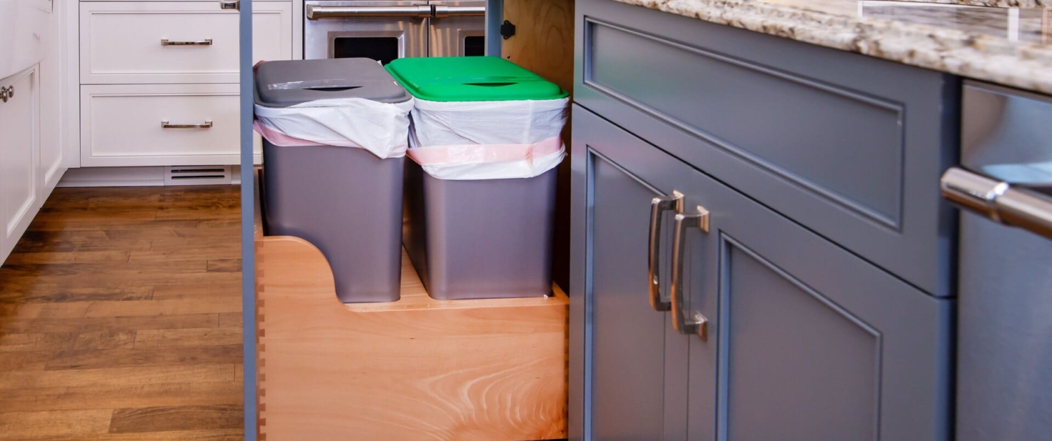 blue island with a trash pullout