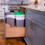 blue island with a trash pullout