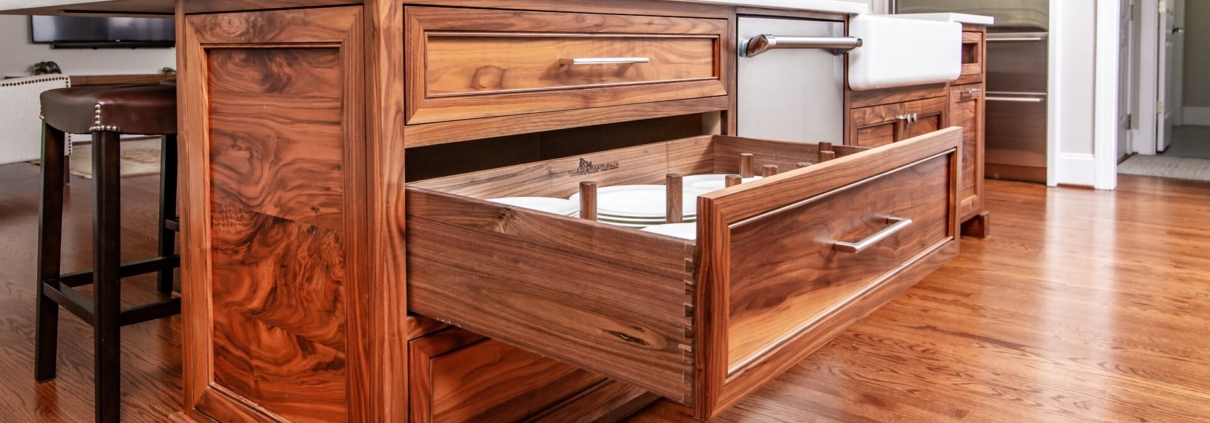 walnut kitchen island