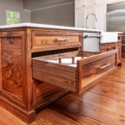 walnut kitchen island