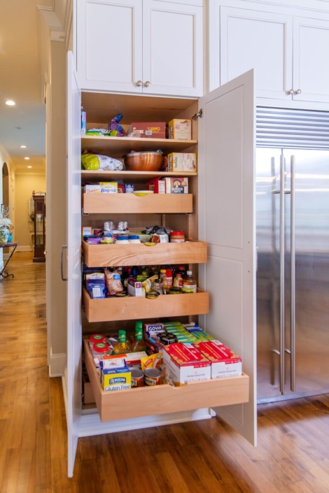 pantry with drawers