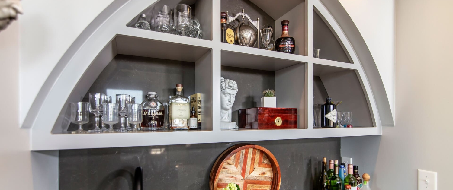 shelves for beverage storage