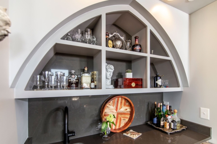 shelves for beverage storage