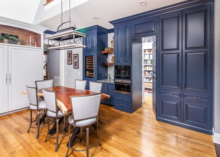 kitchen with hidden pantry