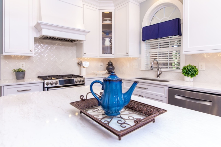 kitchen with tea pot