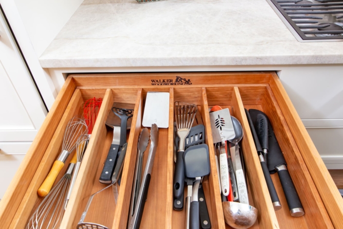Walker Woodworking utensil drawer