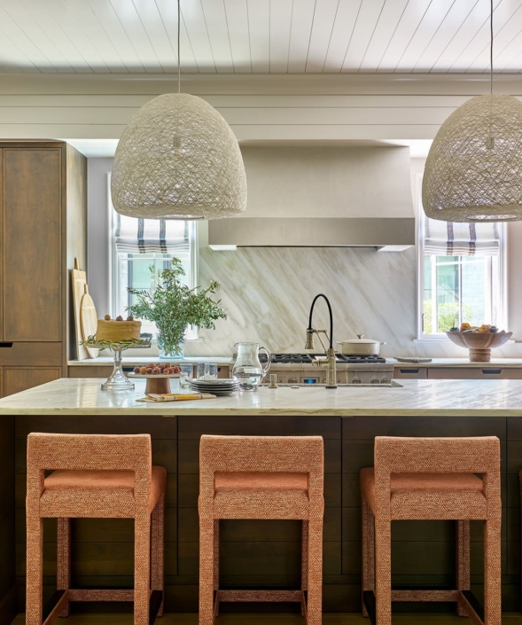 kitchen with a big hood