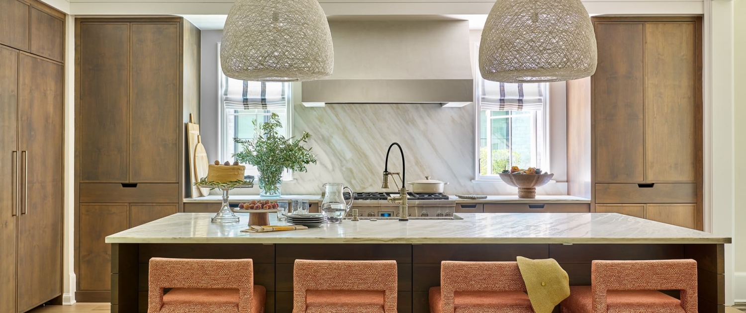 kitchen with a panel fridge