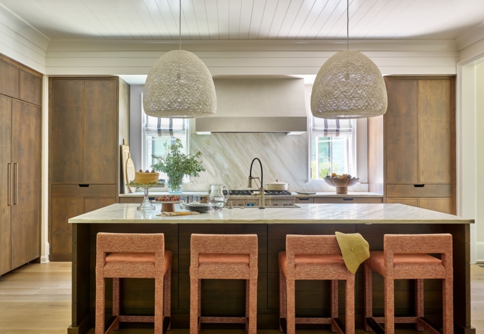 kitchen with a panel fridge