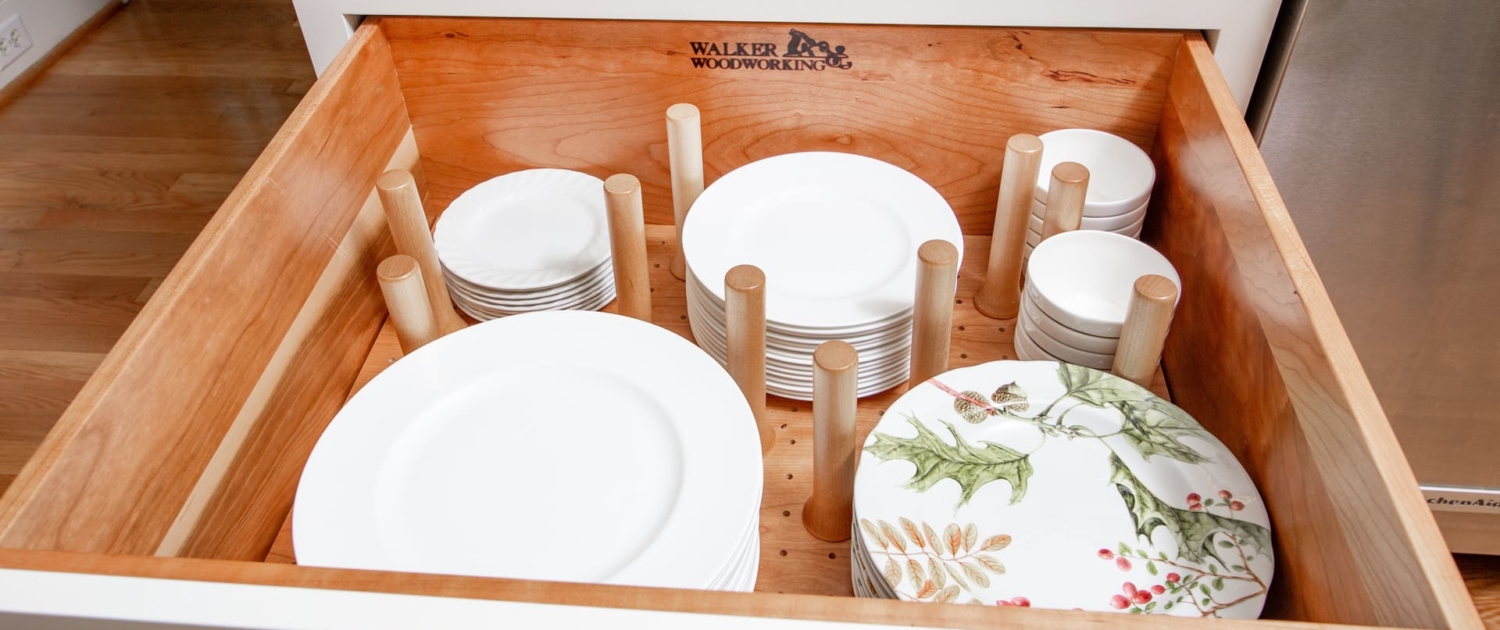 Walker Woodworking dish storage