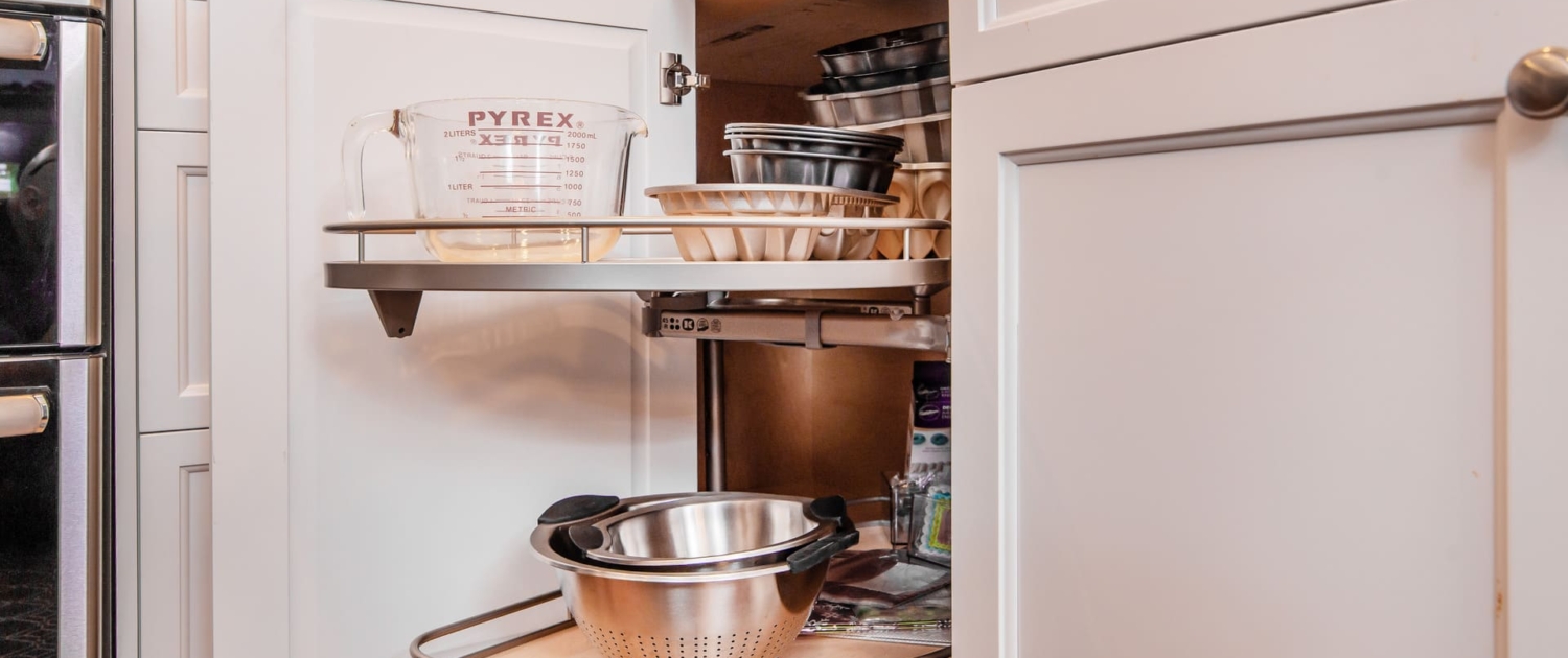 lazy susan with bowls