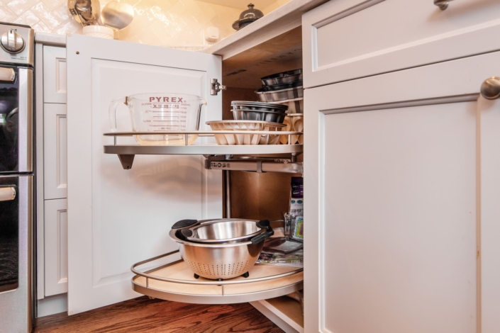 lazy susan with bowls