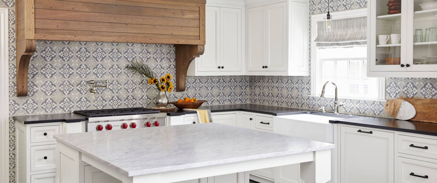 white farmhouse with brown hood