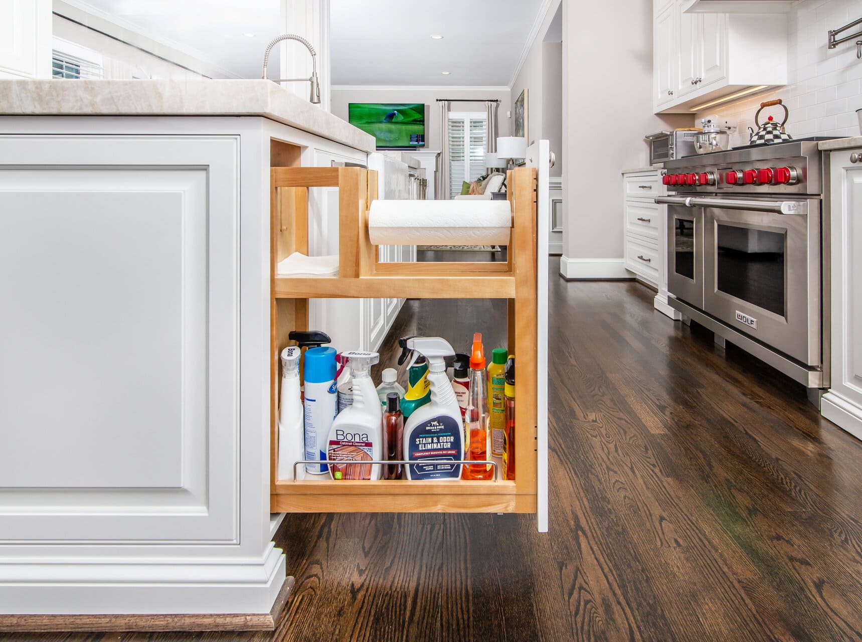 cleaning supply storage cabinet