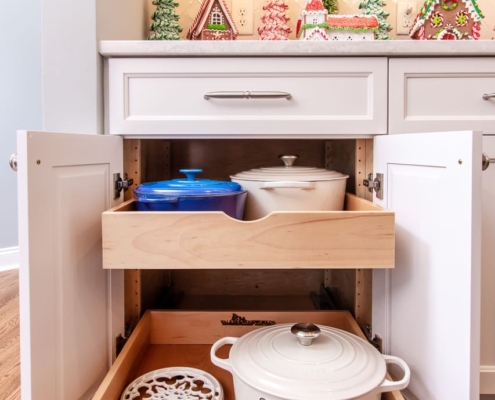 beverage center with christmas decor