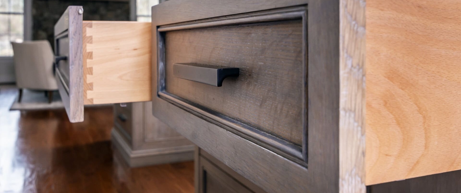 brown island drawers