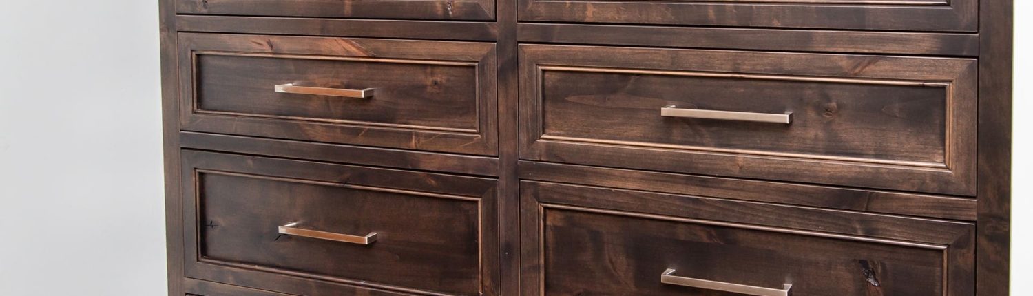 rustic alder dresser