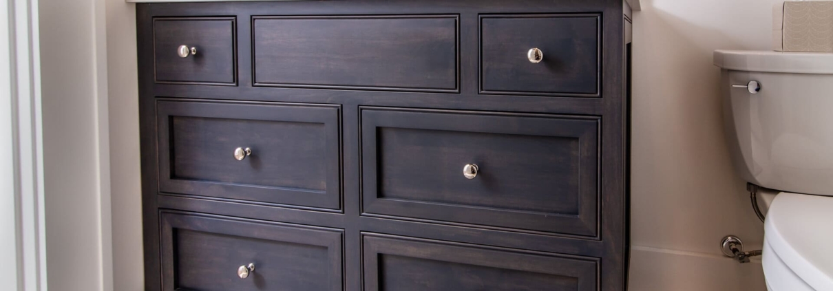 brown bathroom vanity