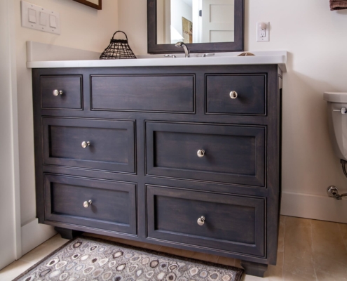 brown bathroom vanity