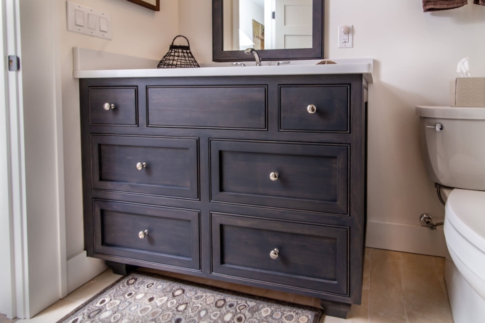 brown bathroom vanity