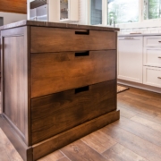 brown kitchen island
