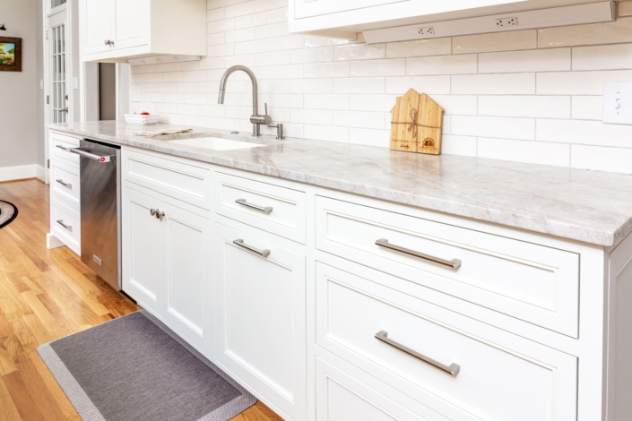 white kitchen and a sink