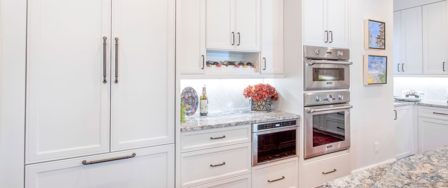white kitchen and appliances