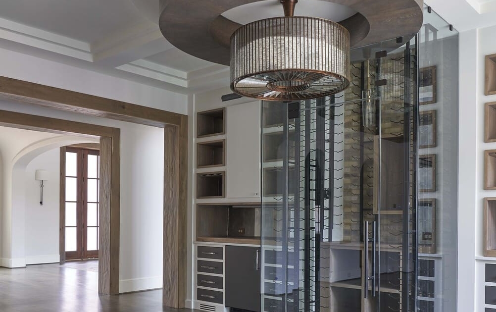 wine room with a cellar