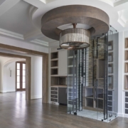 wine room with a cellar