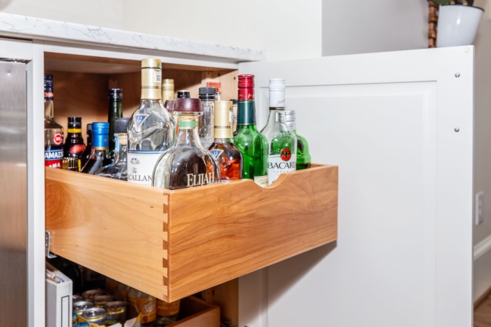 liquor storage drawer